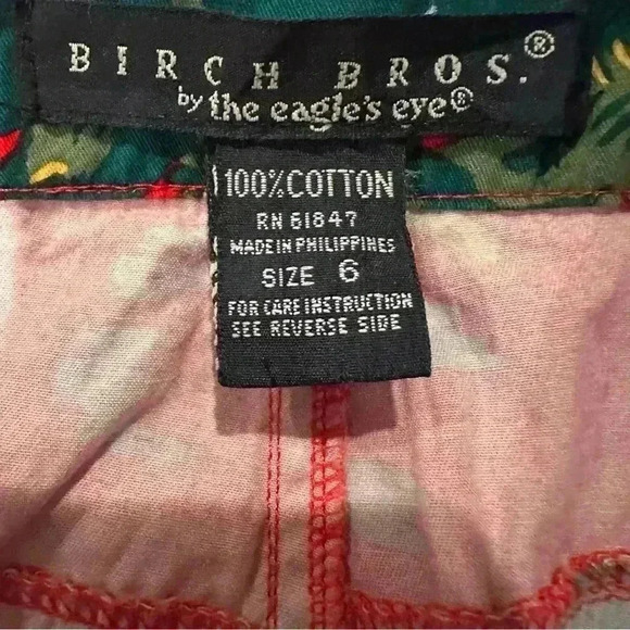 Vintage Birch Bros. By the Eagles Eye Red Deer 100% Cotton Skirt Women’s Size 6 - Picture 7 of 9